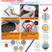 Four-step no-drill bathroom hardware installation guide