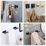 Alternate view of no-drill adhesive bathroom hardware accessory