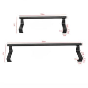 Alternate view of over-cabinet steel towel bar