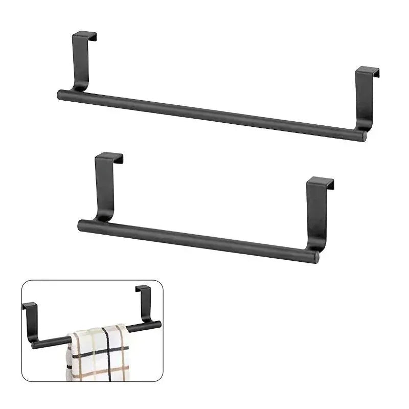 Alternate view of over-cabinet steel towel bar