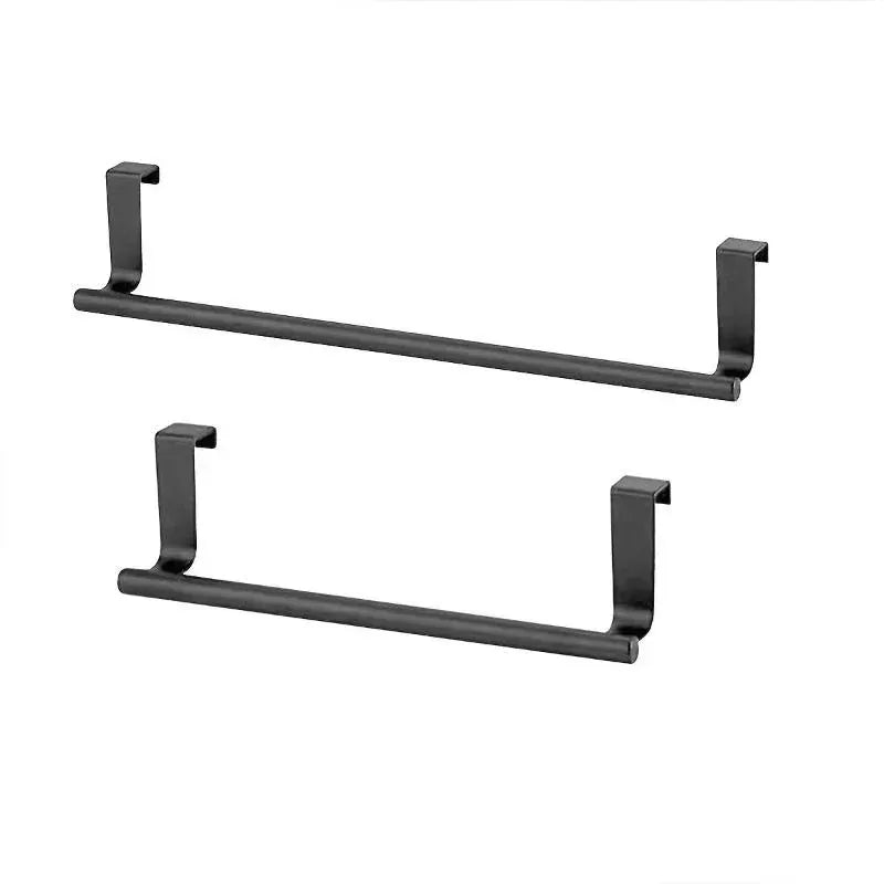 Alternate view of over-cabinet steel towel bar