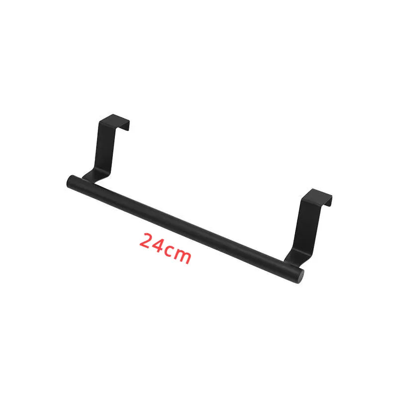 Alternate view of over-cabinet steel towel bar