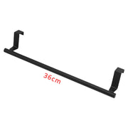 Alternate view of over-cabinet steel towel bar