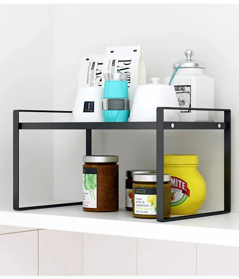 Essentials House Steel Kitchen Dishes Bowl Storage Rack Kitchenware Utensils Drainer Shelf Cabinet Over Sink Cutlery Drying