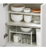 Essentials House Steel Kitchen Dishes Bowl Storage Rack Kitchenware Utensils Drainer Shelf Cabinet Over Sink Cutlery Drying