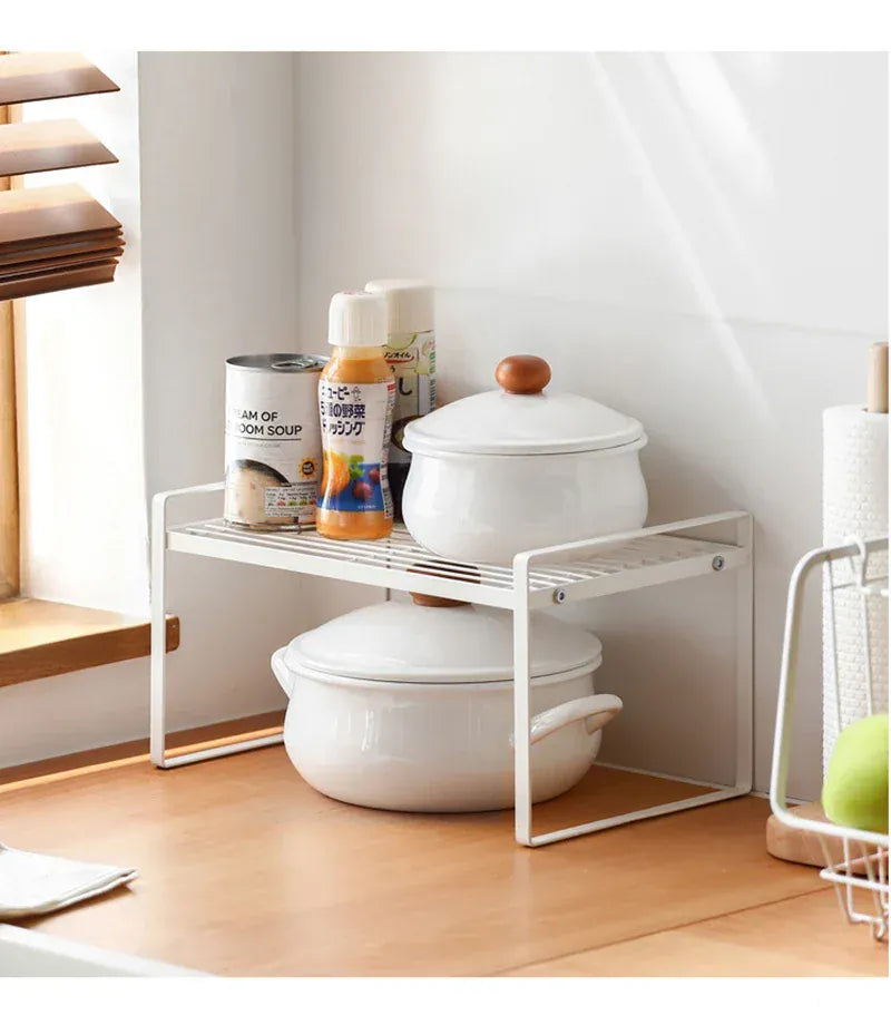 Essentials House Steel Kitchen Dishes Bowl Storage Rack Kitchenware Utensils Drainer Shelf Cabinet Over Sink Cutlery Drying