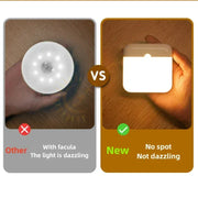 Essentials House Motion Sensor Light USB Night Light LED Lamp With Switch Rechargeable Inductor Lights For Kitchen Stairs