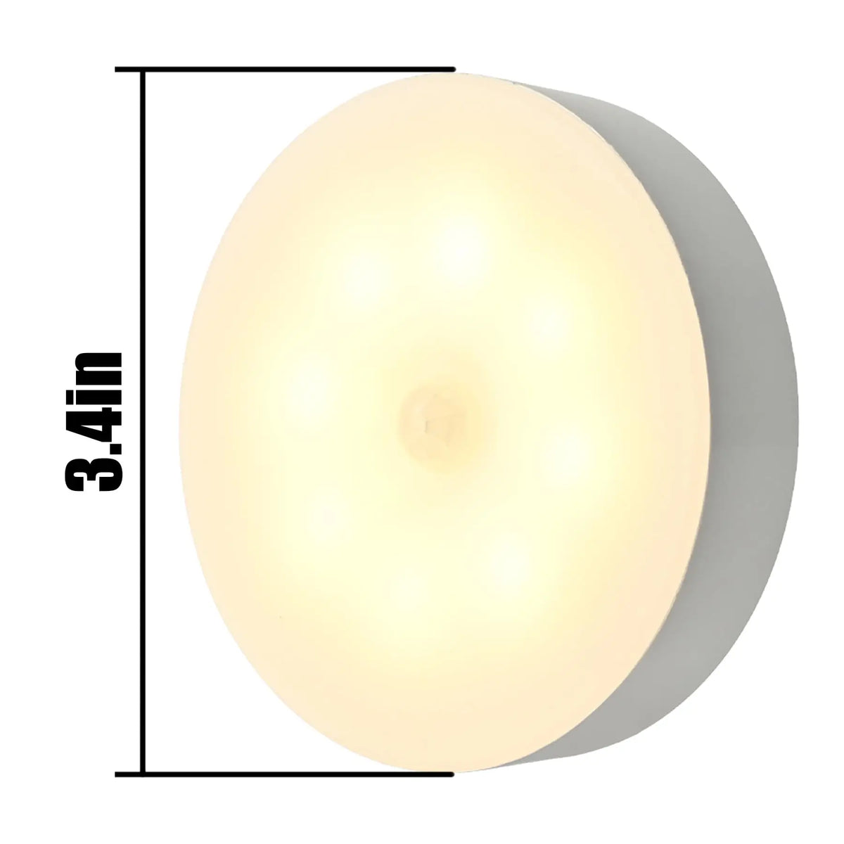 Essentials House Motion Sensor Step Light, USB Rechargeable Wireless LED Floor Lamp for Indoor Stairs Hallway Wardrobe Auto