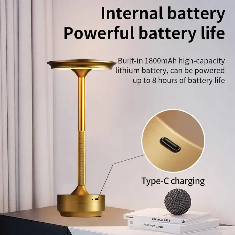 Essentials House USB rechargeable touch switch nightlight, several decorative lights beside the living room sofa, modern
