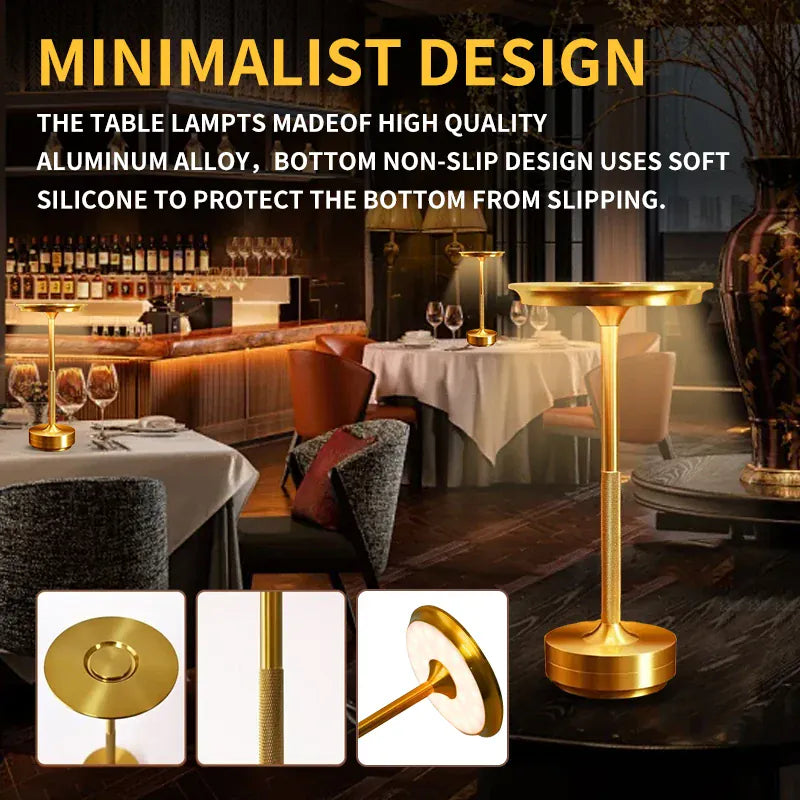 Essentials House USB rechargeable touch switch nightlight, several decorative lights beside the living room sofa, modern