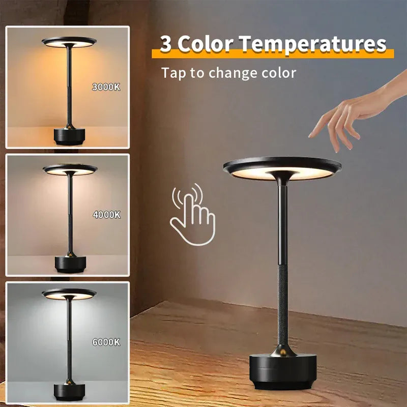 Essentials House USB rechargeable touch switch nightlight, several decorative lights beside the living room sofa, modern
