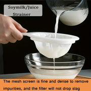 Essentials House 5pcs Soy Milk Wine Filter Bag Nylon Ultra-fine Filter Mesh Sieve for Soy Juice Coffee Milk Food Strainer