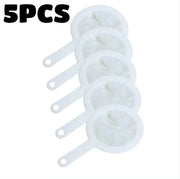 Essentials House White 5PCS 5pcs Soy Milk Wine Filter Bag Nylon Ultra-fine Filter Mesh Sieve for Soy Juice Coffee Milk Food