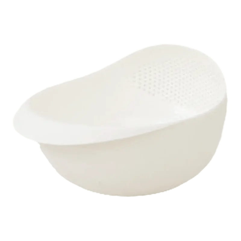Essentials House WHITE 🍚Rice Drainage Basket – Multi-Purpose Kitchen Strainer for Washing Rice, Fruits & Vegetables
