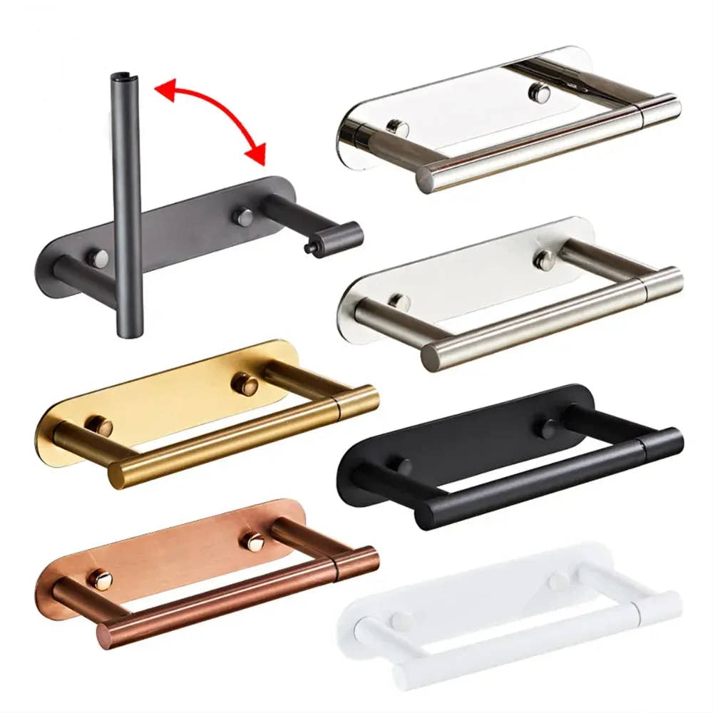 Rotating toilet paper holders in six finish options