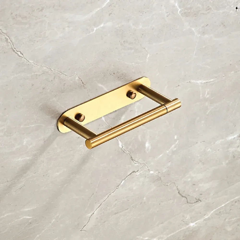 Alternate view of rotating 304 stainless steel toilet paper holder