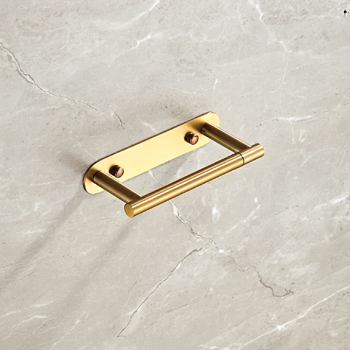 Gold rotating stainless steel toilet paper holder