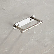 Chrome rotating stainless steel toilet paper holder