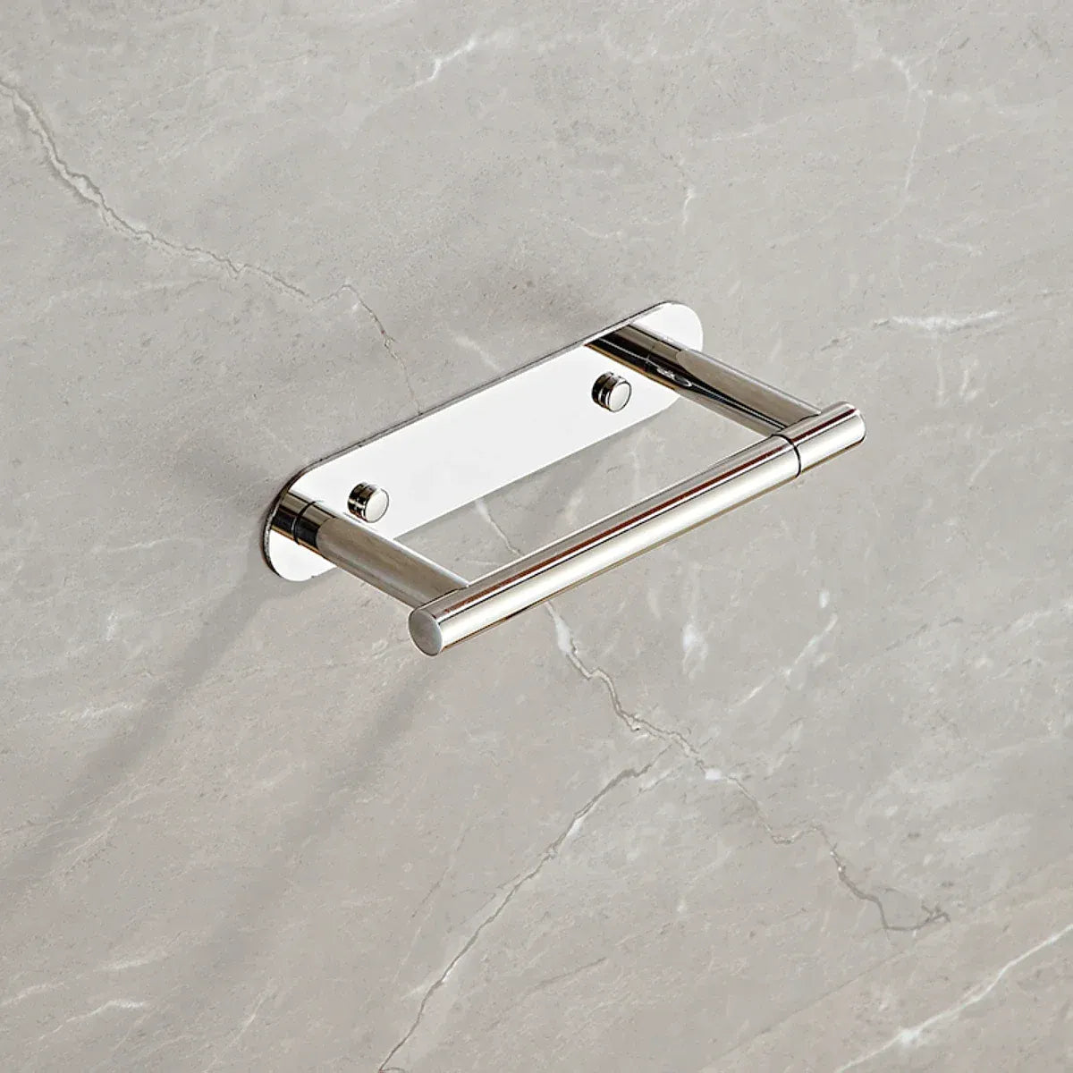 Chrome rotating stainless steel toilet paper holder
