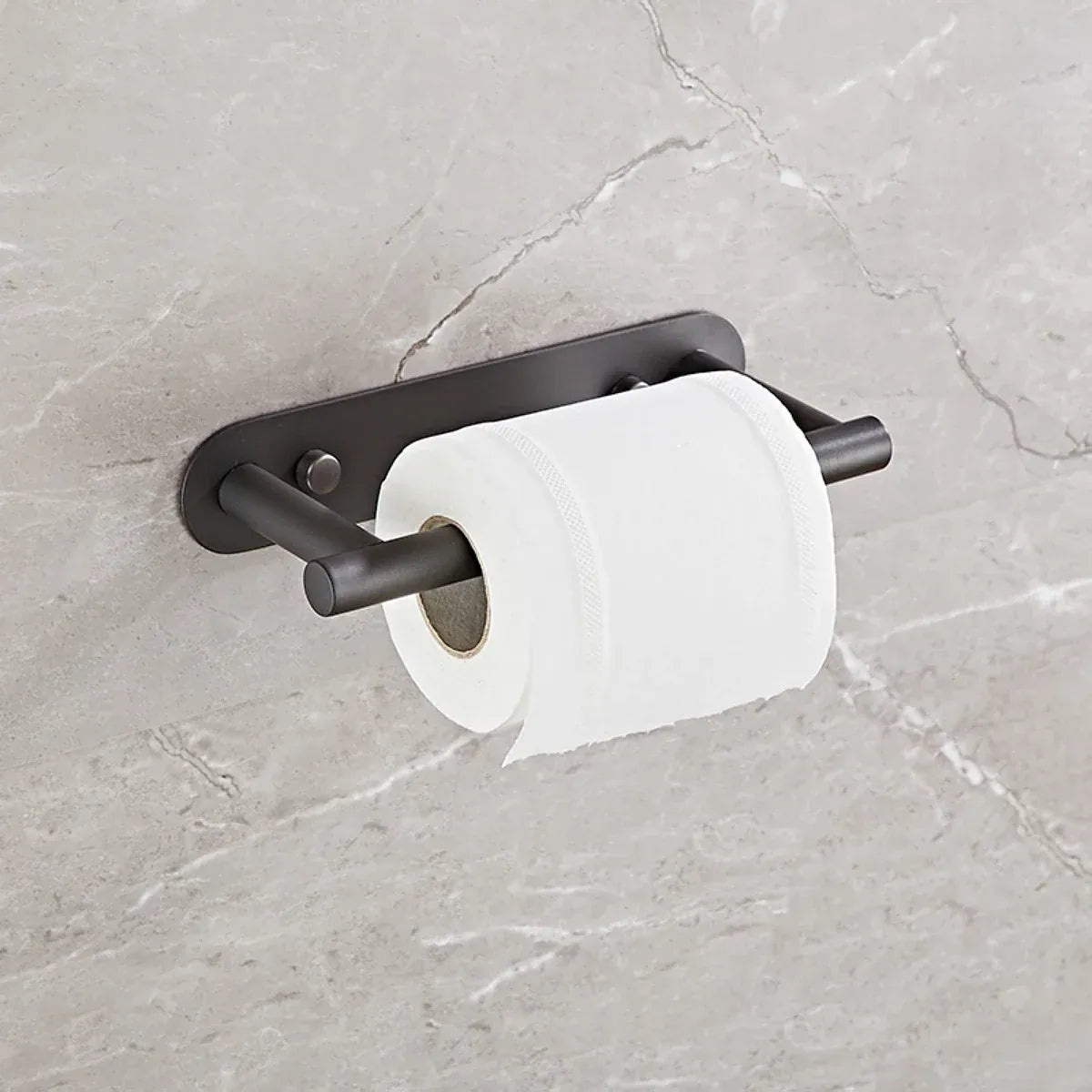 Gun grey rotating stainless steel toilet paper holder