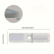 Essentials House Kitchen Sink Splash Guard with 7° Slope Design,Quick Drain, Snap-On Fixation,Splash Catcher for Kitchen &