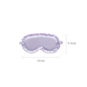 Essentials House Silk Ruffle Sleep Eye Mask Soft Sleeping Eye Covers Multicolor Night Dream Blackout Eye Patches for Woman