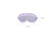 Essentials House Silk Ruffle Sleep Eye Mask Soft Sleeping Eye Covers Multicolor Night Dream Blackout Eye Patches for Woman