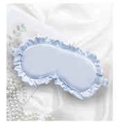 Essentials House Silk Ruffle Sleep Eye Mask Soft Sleeping Eye Covers Multicolor Night Dream Blackout Eye Patches for Woman