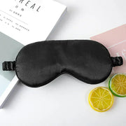 Essentials House Black-B Silk Ruffle Sleep Eye Mask Soft Sleeping Eye Covers Multicolor Night Dream Blackout Eye Patches