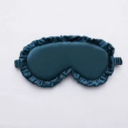Essentials House Dark blue Silk Ruffle Sleep Eye Mask Soft Sleeping Eye Covers Multicolor Night Dream Blackout Eye Patches