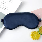 Essentials House Blue-B Silk Ruffle Sleep Eye Mask Soft Sleeping Eye Covers Multicolor Night Dream Blackout Eye Patches