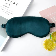 Essentials House Green-B Silk Ruffle Sleep Eye Mask Soft Sleeping Eye Covers Multicolor Night Dream Blackout Eye Patches