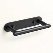 Black rotating toilet paper holder