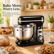 BioloMix 6L Stand Mixer in Black - bake more, worry less