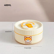 Essentials House Cream 400ML Microwave Sealed 304 Stainless Steel Thermal Bento Lunch Box Large Capacity Cute Insulated Food