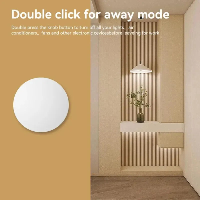 Essentials House Works with Tuya Zigbee Smart Wireless Scene Button Switch Remoter Multi-scene Linkage Support Alexa Goolge
