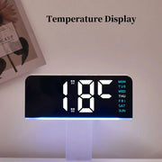 Temperature display feature on digital alarm clock