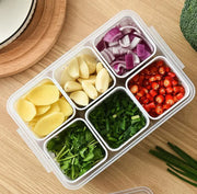 Essentials House Refrigerator Food Drain Fresh-keeping Box Ginger Garlic Onion Pepper Storage Box Fruit Vegetable Drain