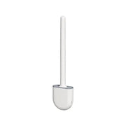 White wall-mounted flexible toilet brush set