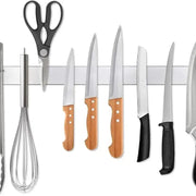 Essentials House 10inch Stainless Steel Knife Stand Magnetic Knife Holder Wall Block Storage Rack for Knives Kitchen