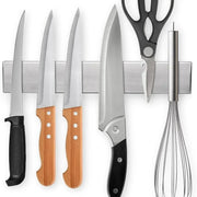 Essentials House 10inch Stainless Steel Knife Stand Magnetic Knife Holder Wall Block Storage Rack for Knives Kitchen