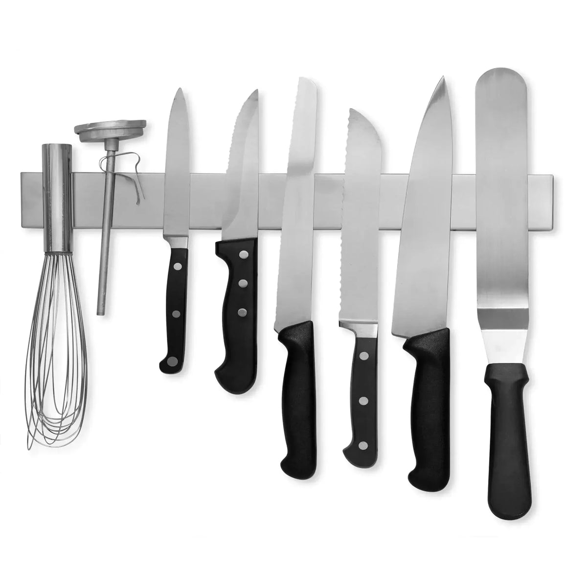Essentials House 16 Inch 10inch Stainless Steel Knife Stand Magnetic Knife Holder Wall Block Storage Rack for Knives Kitchen